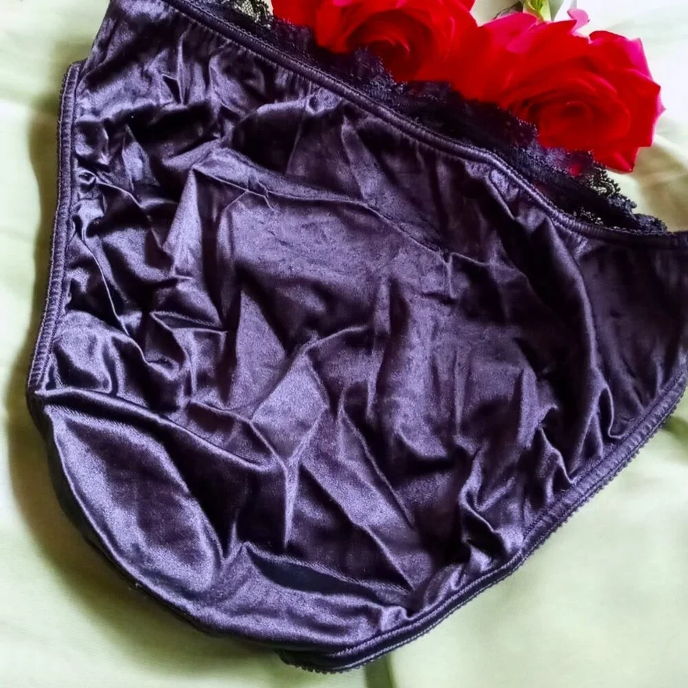 ❤️💋❤️Vintage Victoria's Secret Second Skin Black Lace Bikini Panty Sz M❤️💋❤️ - Picture 9 of 13